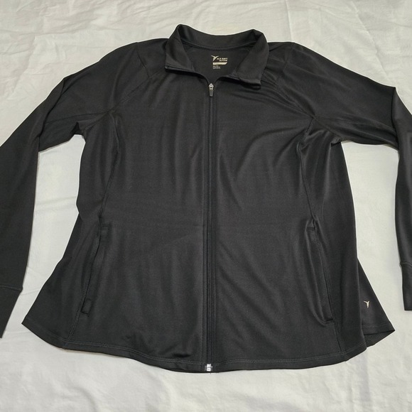 Old Navy Jackets & Blazers - Old Navy Go-Dry Women's Sleek Black Full-Zip Jacket Thin 2X /0032
